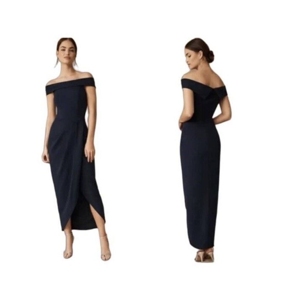 New with Tags BHLDN Plus Dressy Navy Blue Formal Thompson Midi Dress Size 26